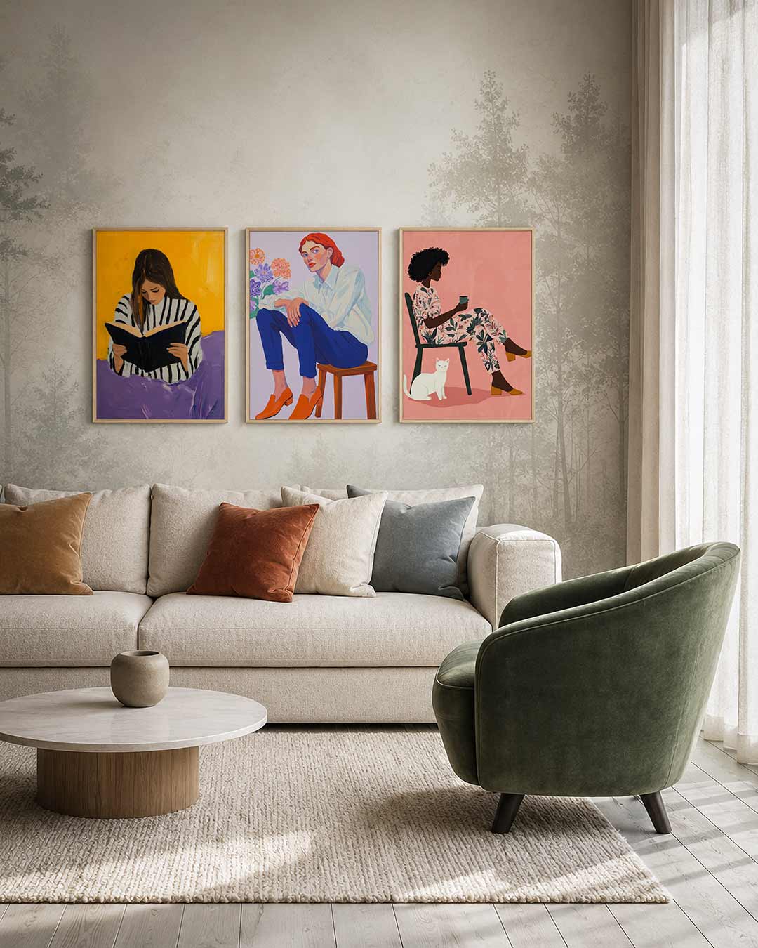 Kleur en lijnen Posterset