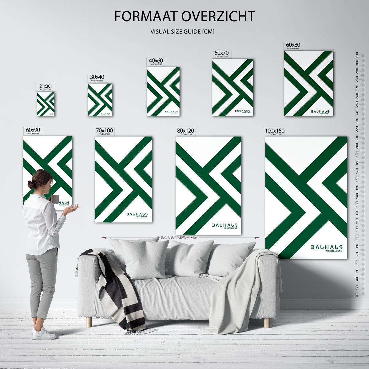 Lijnen en vlaken Poster