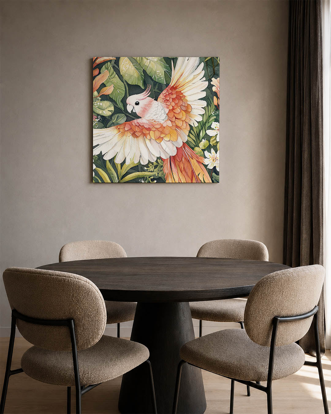 Vliegende papegaai Kunstwerk