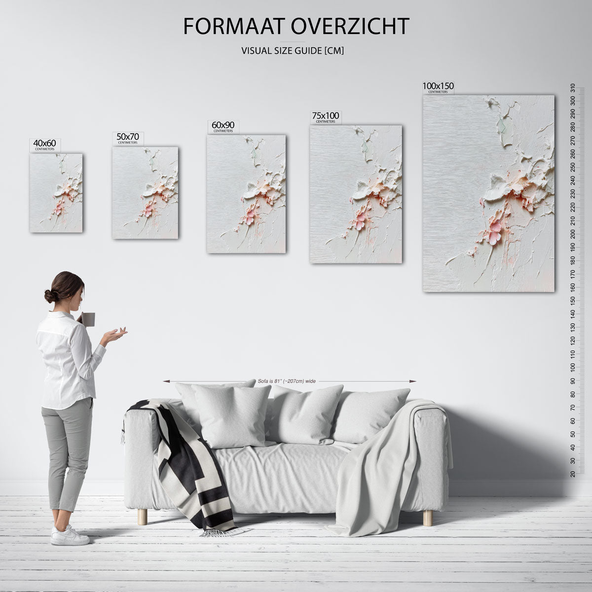 Textuur en pastel Kunstwerk