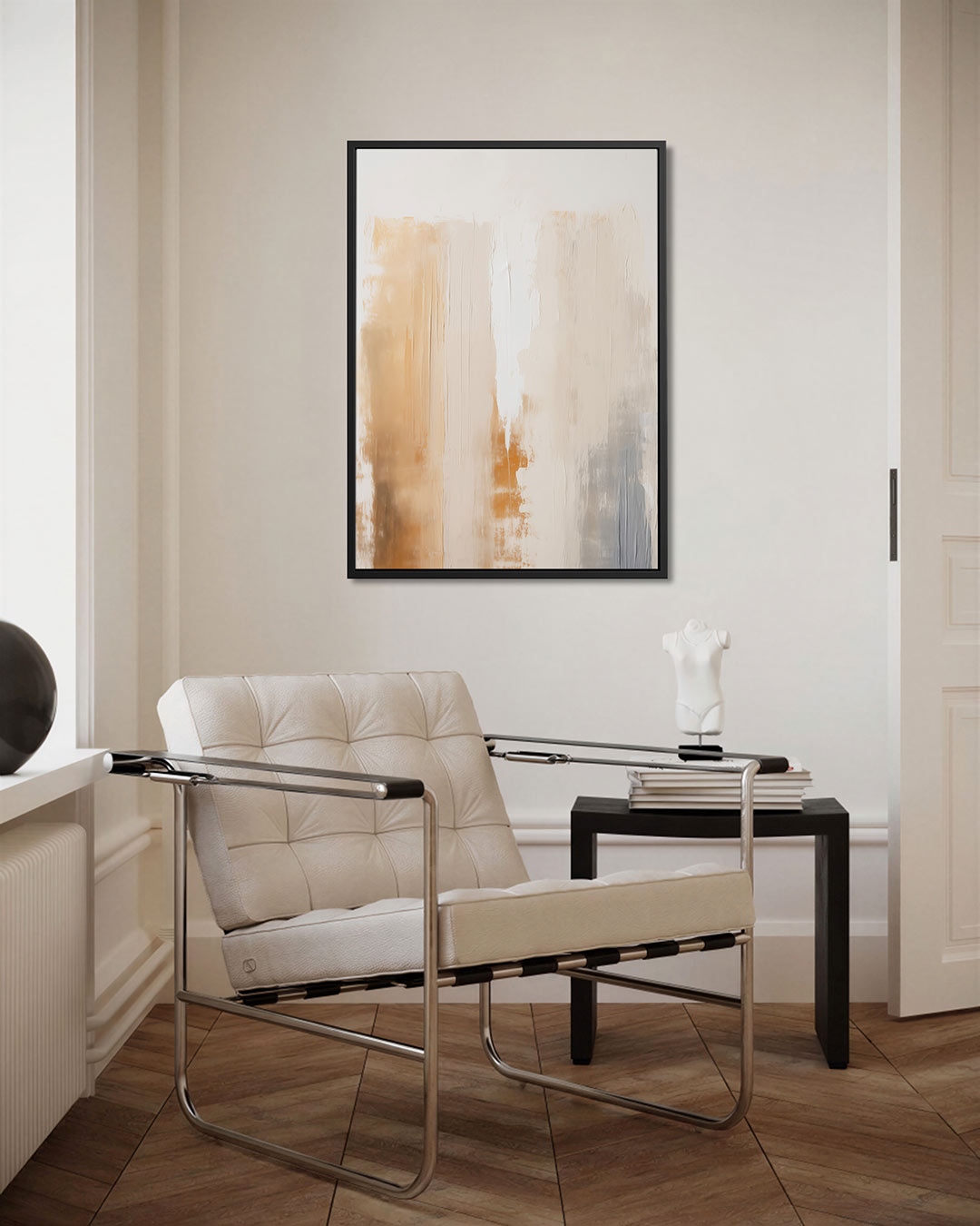 Zachte kleuren compositie Kunstwerk