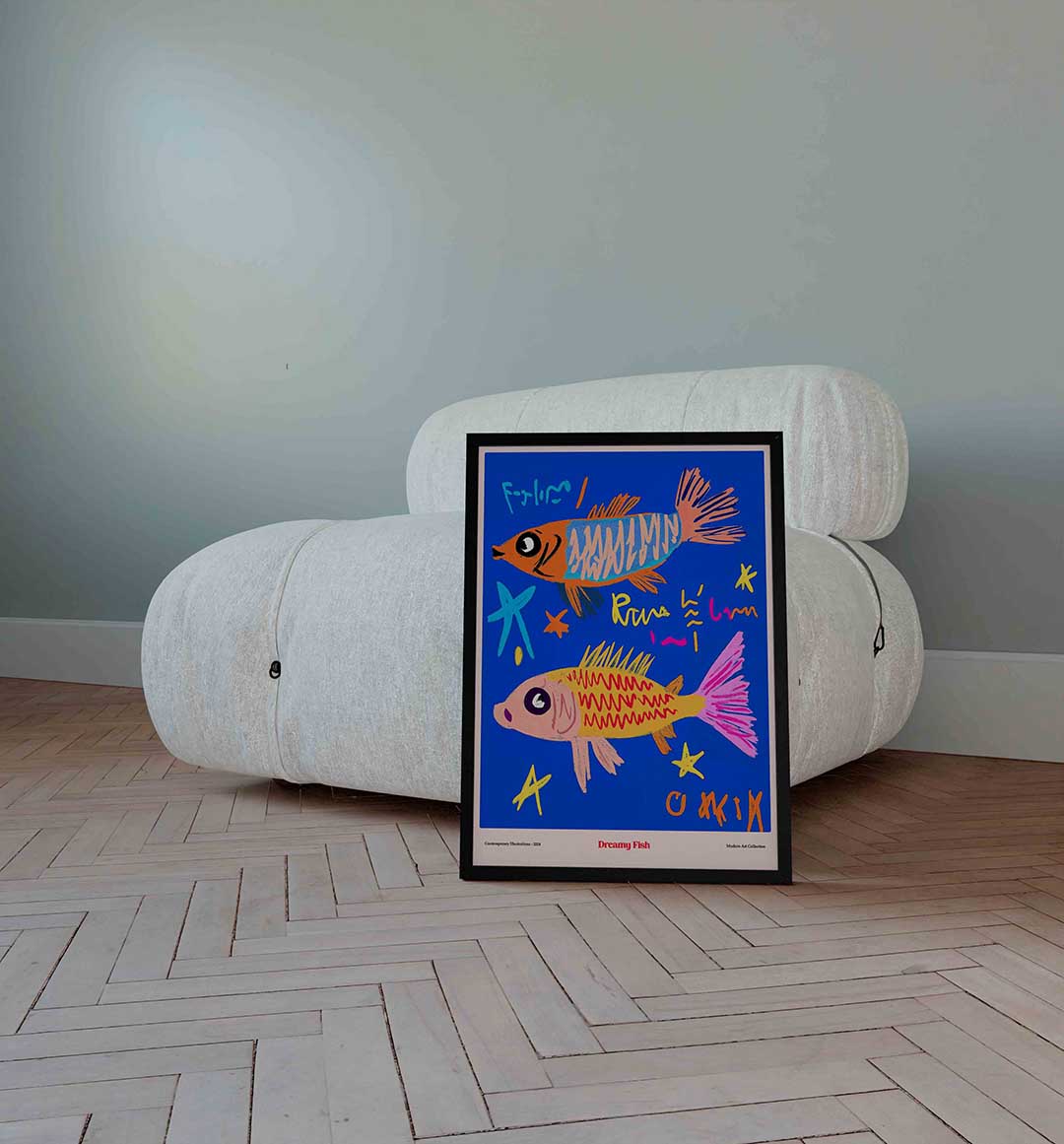 Vissen en sterren Poster