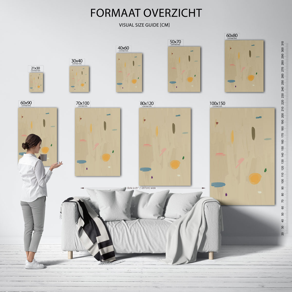 Abstracte vormen Poster