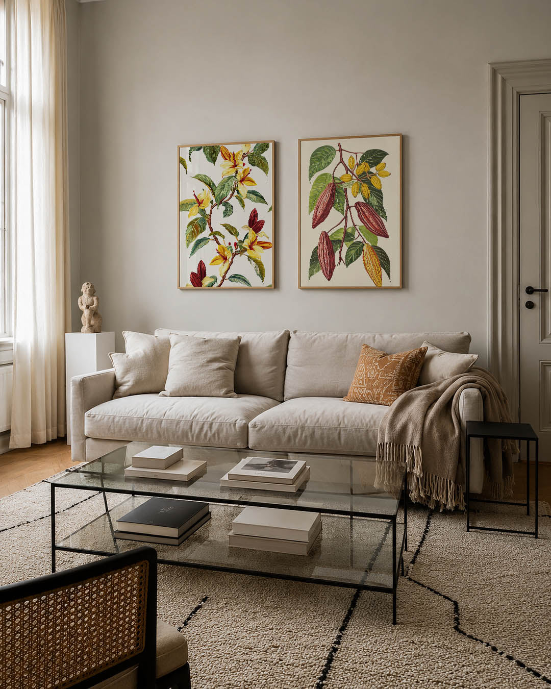 Bloem en blad Posterset