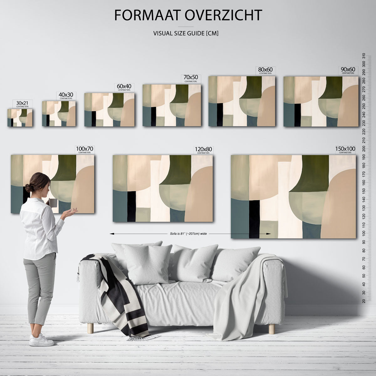 Abstracte vormen Poster