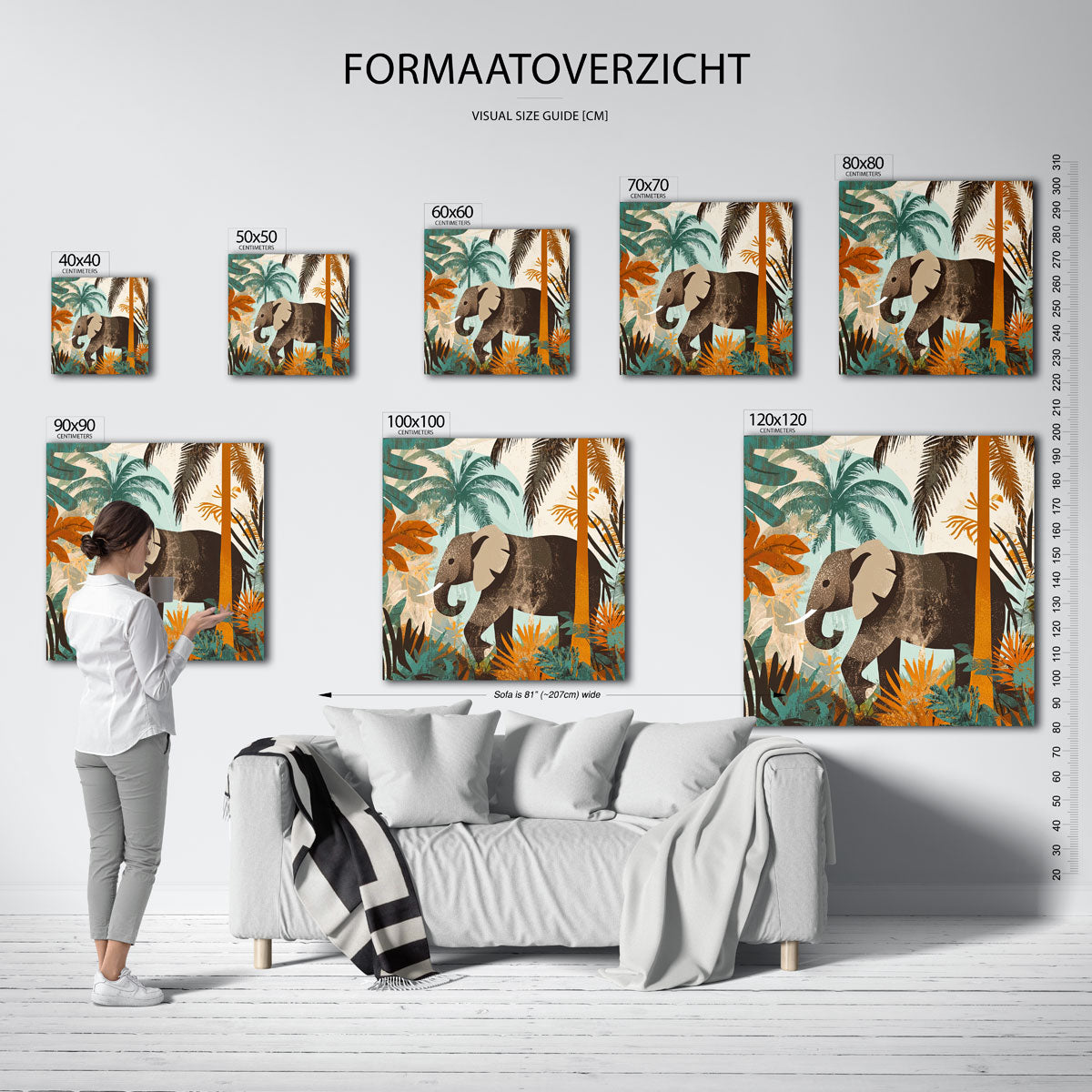 Olifant in jungle Poster
