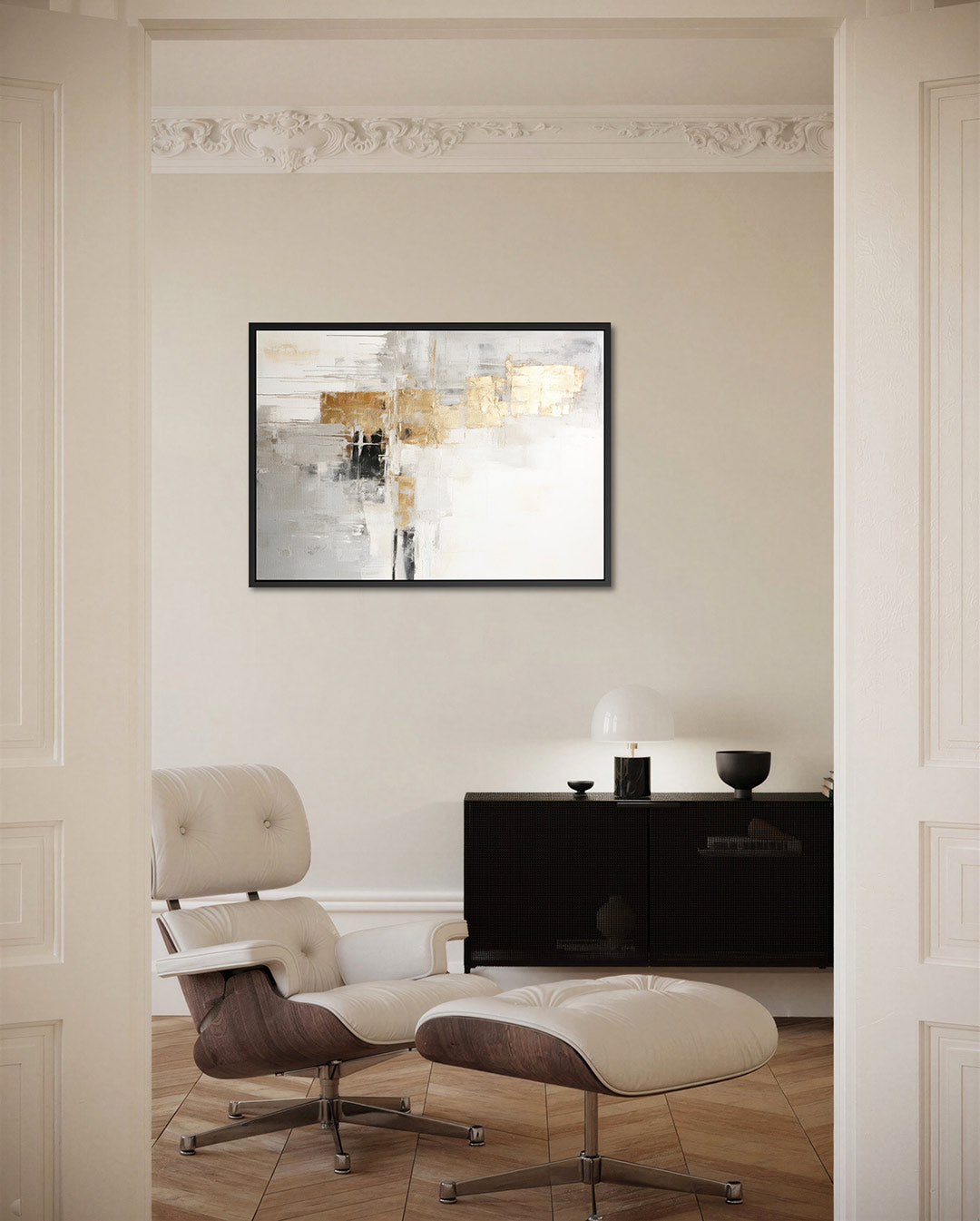 Gelaagde compositie Kunstwerk