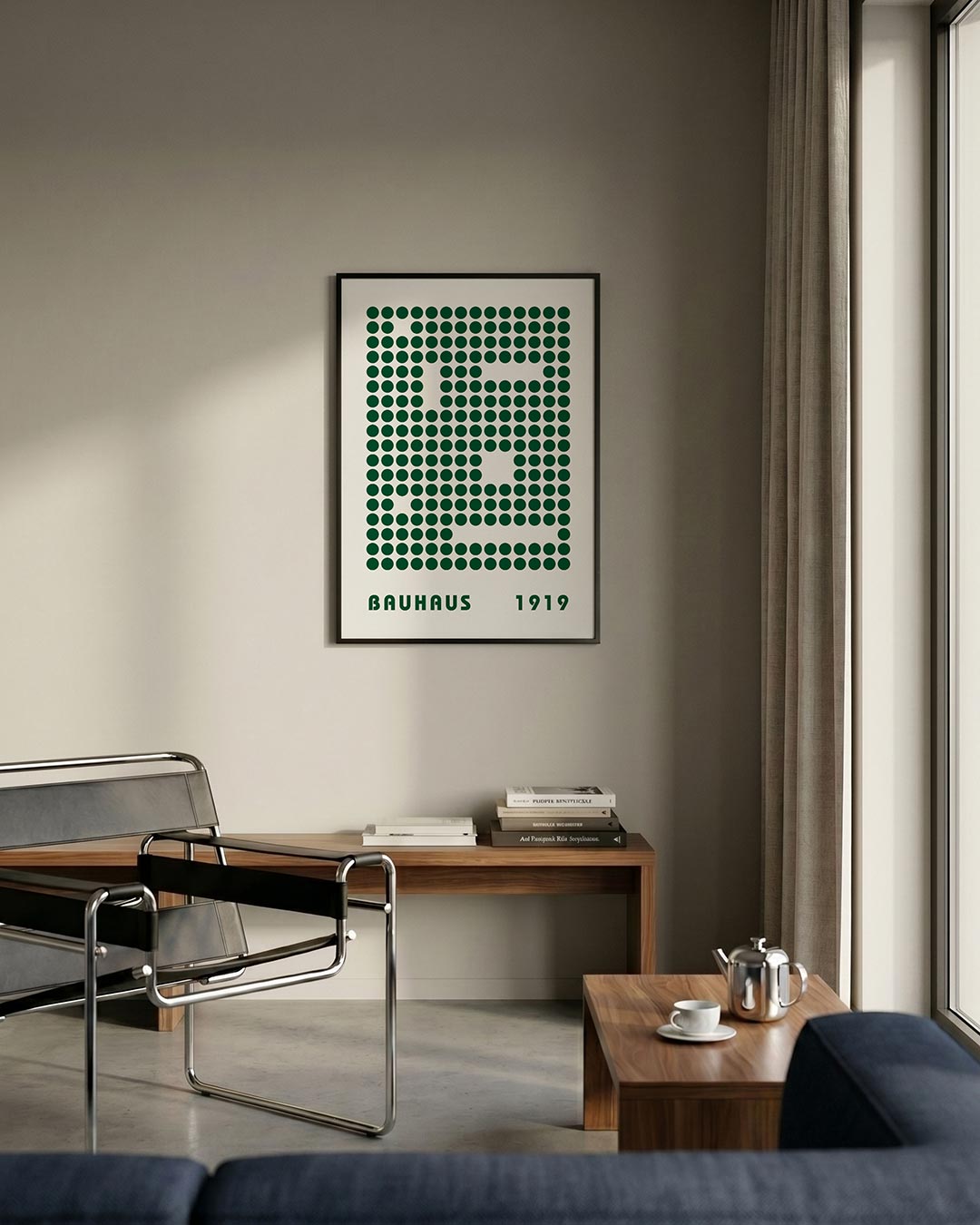Puntpatroon en ruimte Poster