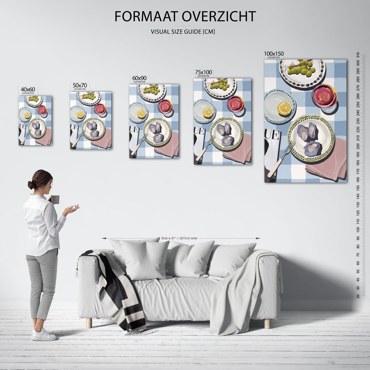 Eettafel compositie Kunstwerk