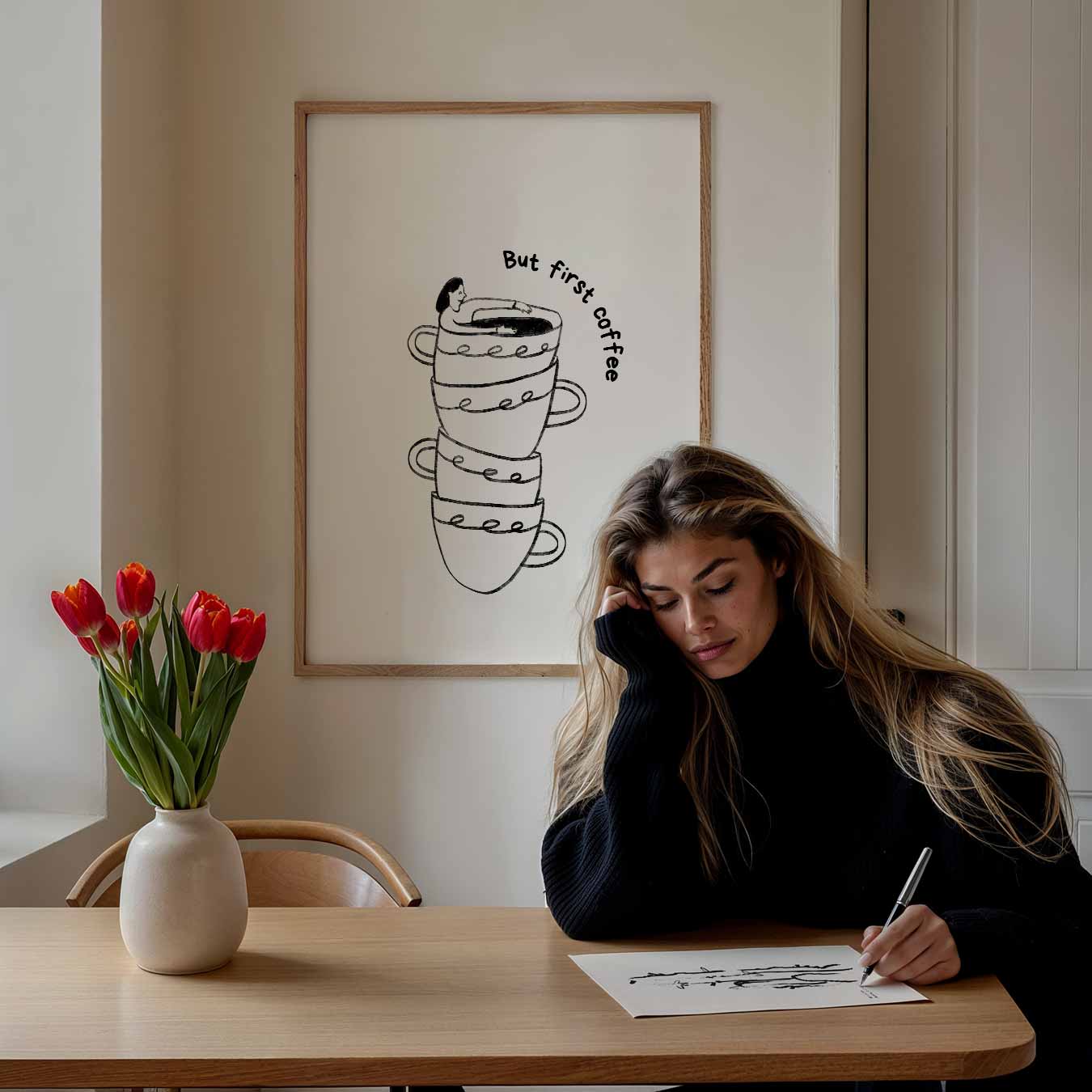 But First Coffee Poster-WallArtistic
