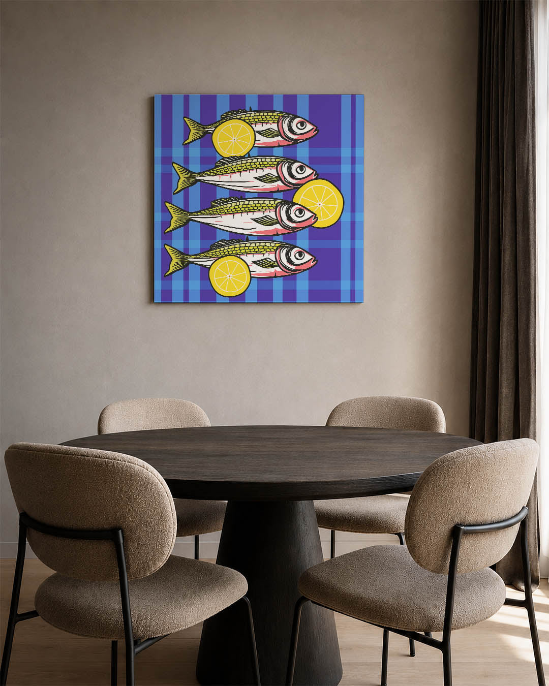 Vissen en citroenen Kunstwerk