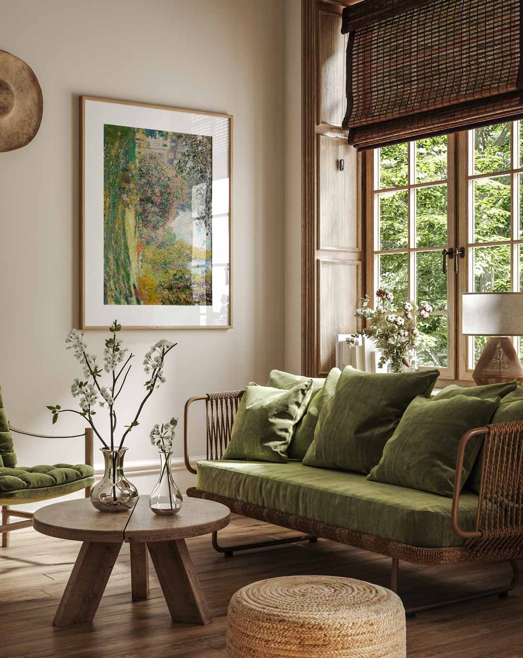 Monet Garden Poster-WallArtistic
