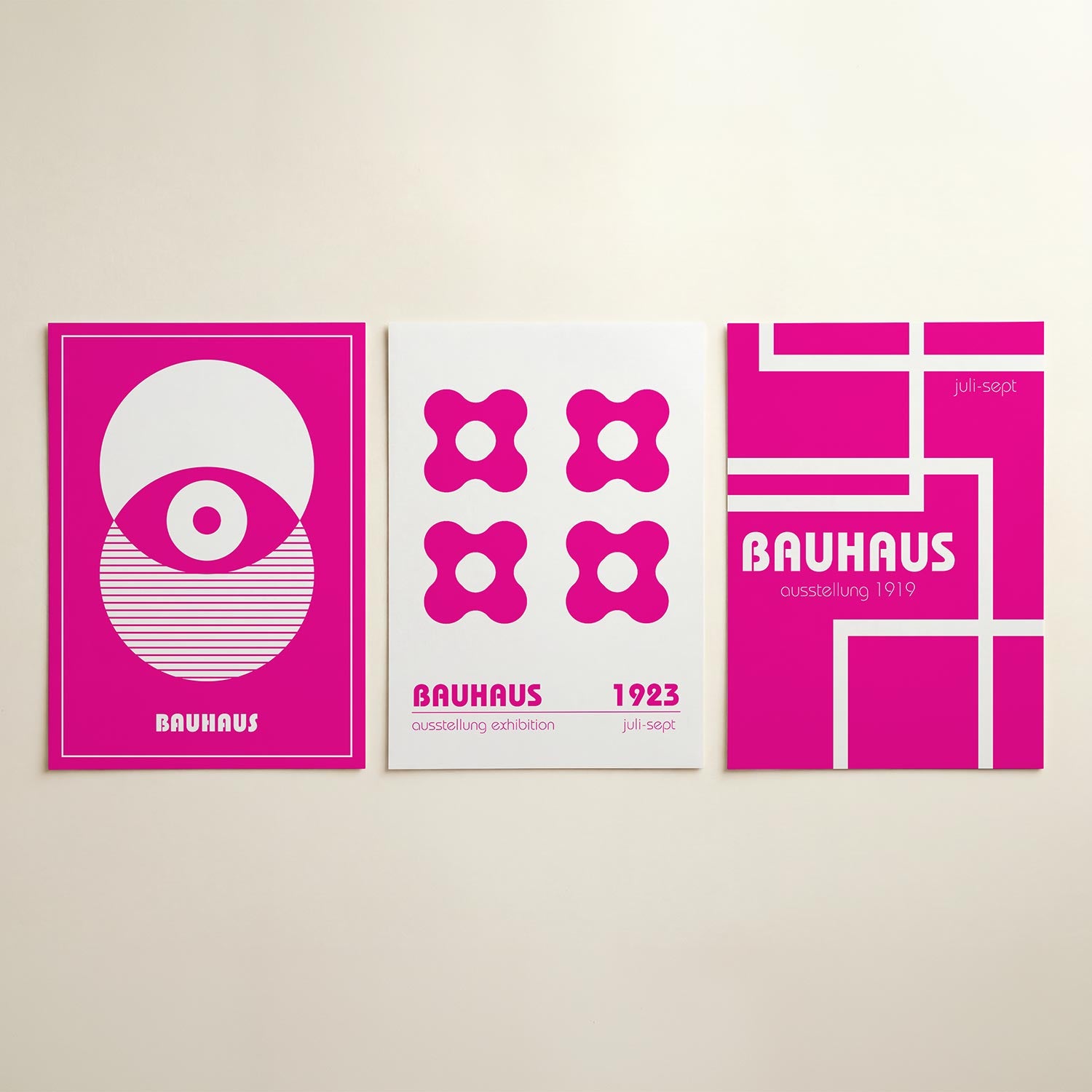 Cirkel en strepen Posterset