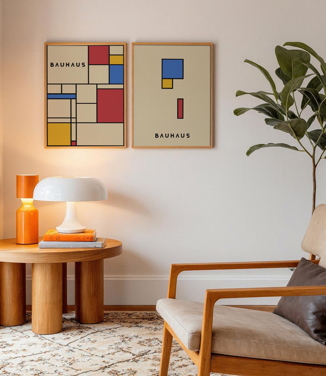 Kleurvlakken en lijnen Posterset
