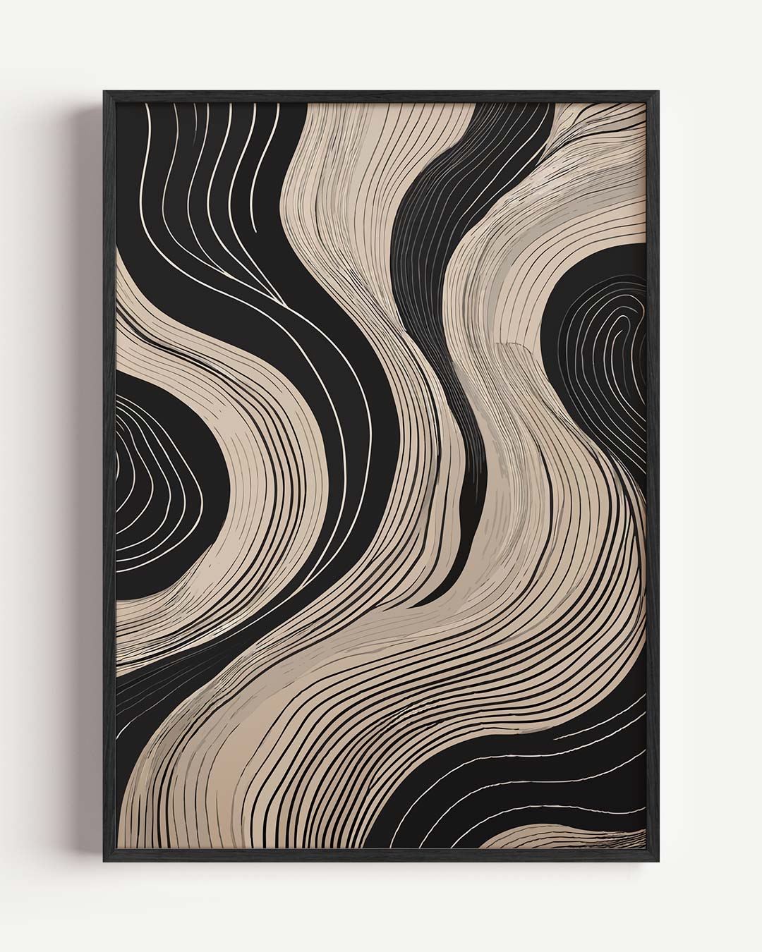 Elegante Golven Wandposter-WallArtistic
