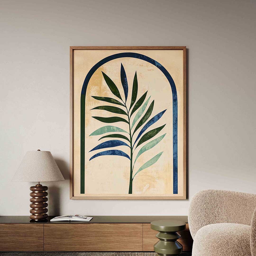 Blad in boogvorm Poster