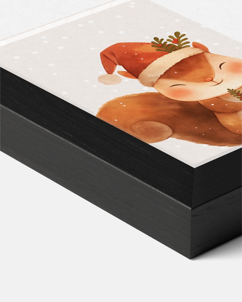 Kerst Eekhoorn Poster-WallArtistic