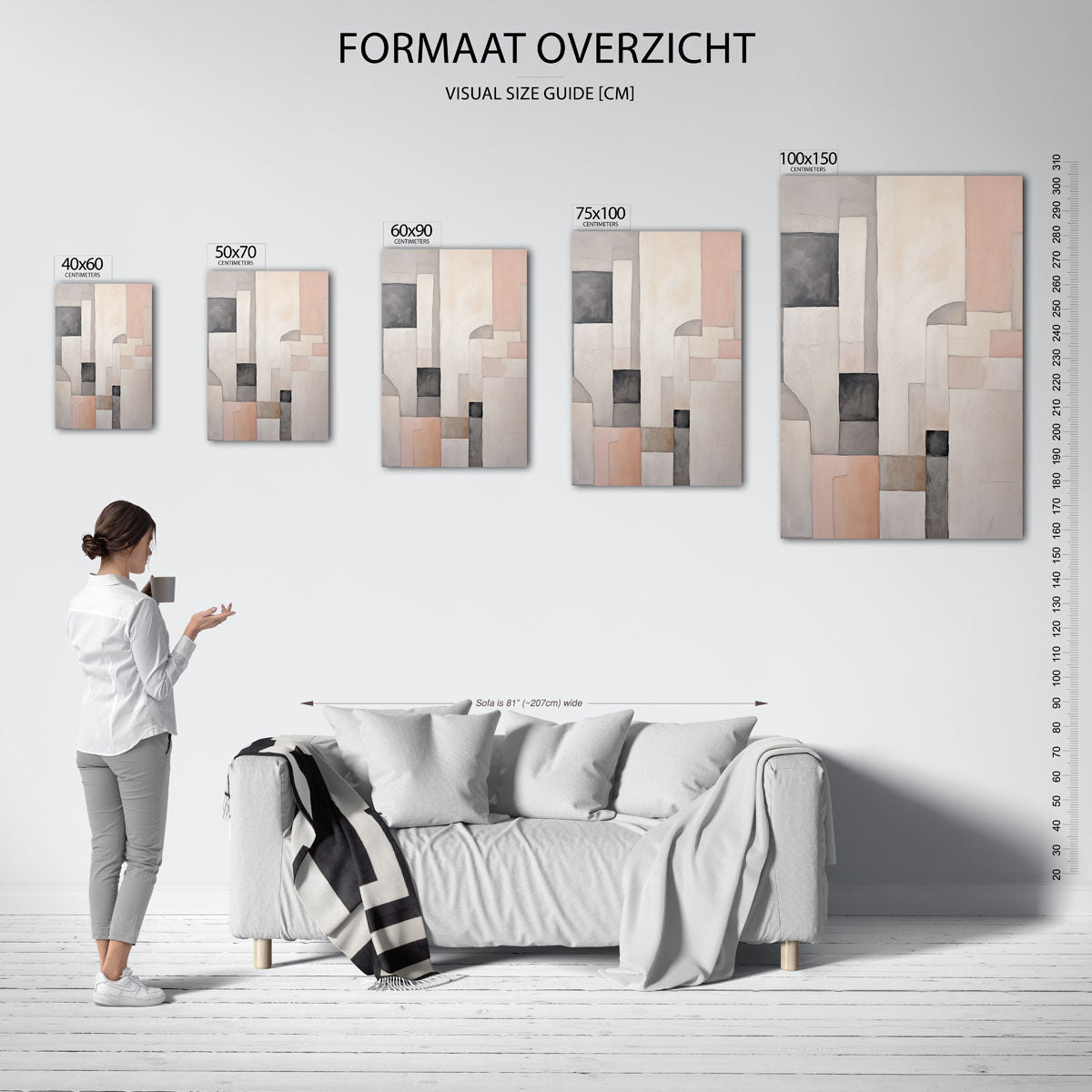 Geometrische vormen Kunstwerk