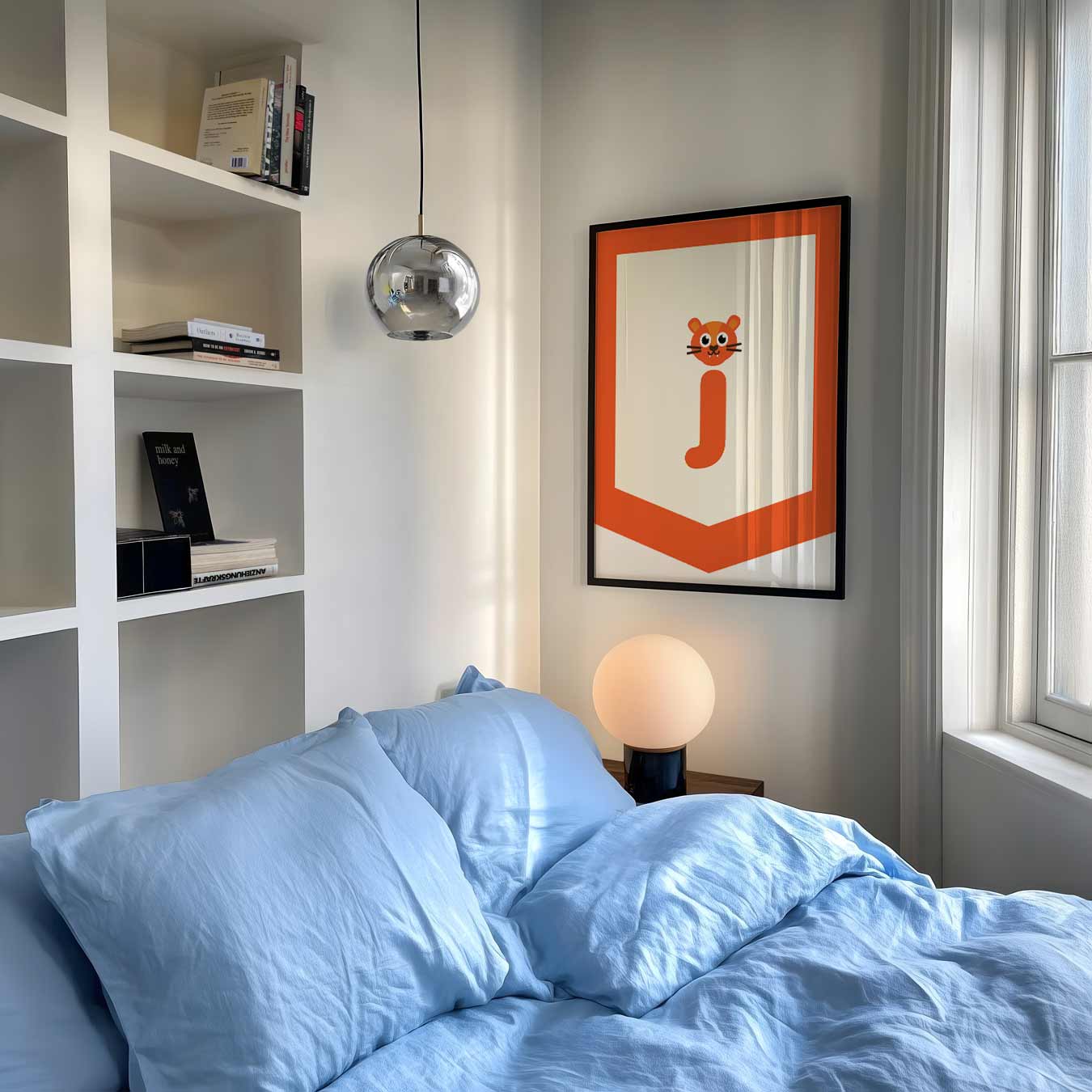 Speelse Tijger Letterposter-WallArtistic