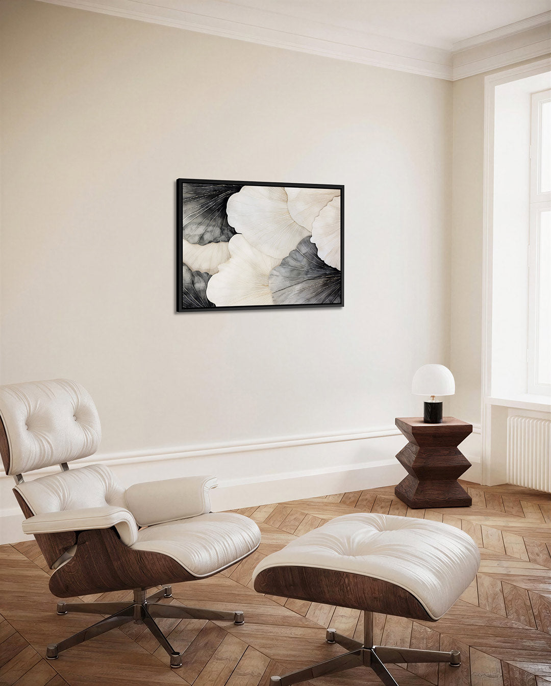Organische bloemvormen Kunstwerk