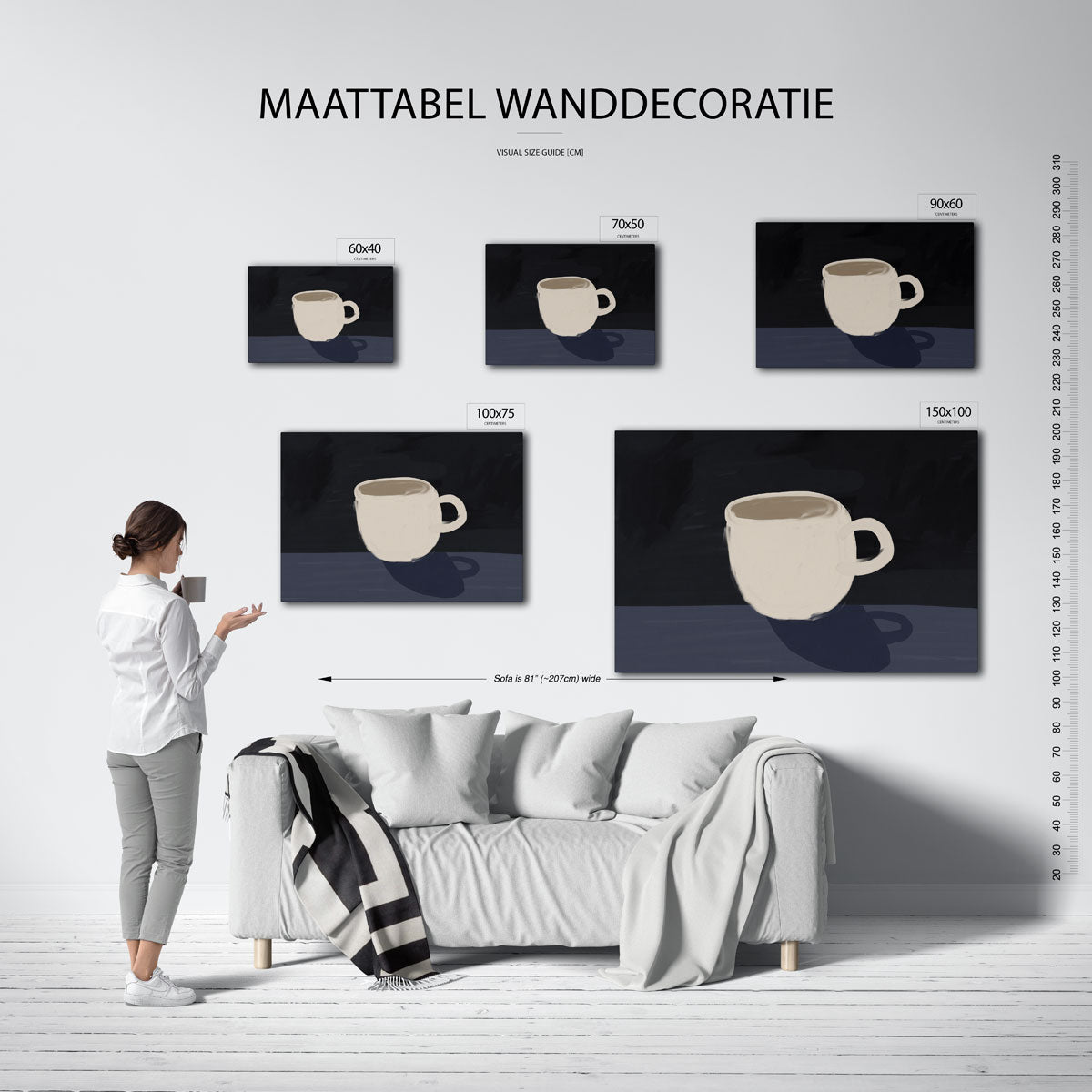Eenvoudige mok Kunstwerk