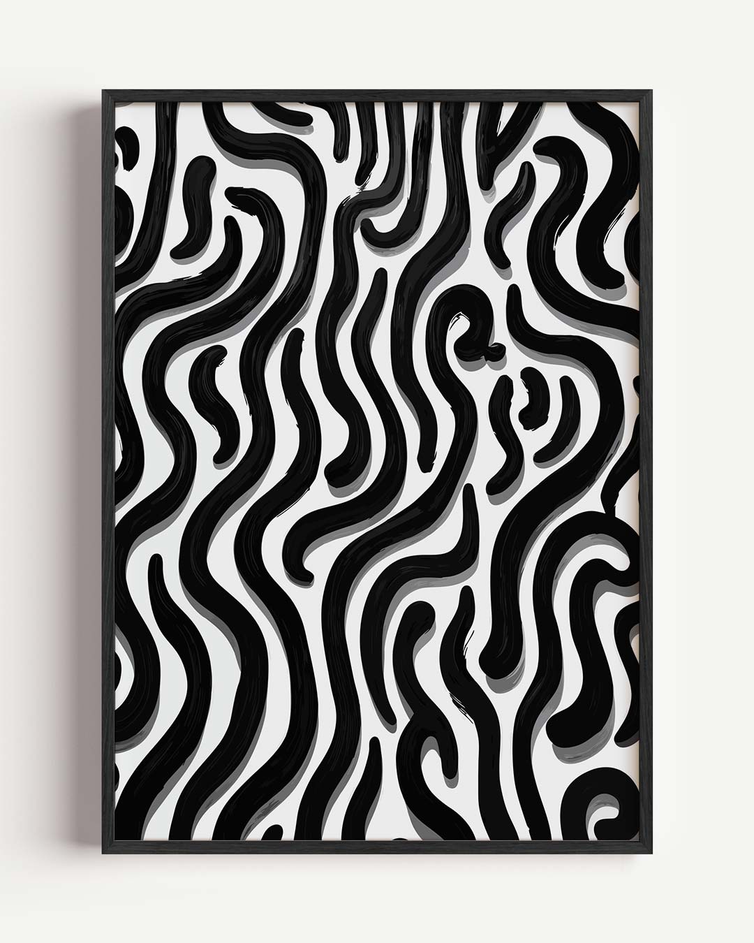 Stijlvolle Zebra Strepen Poster-WallArtistic