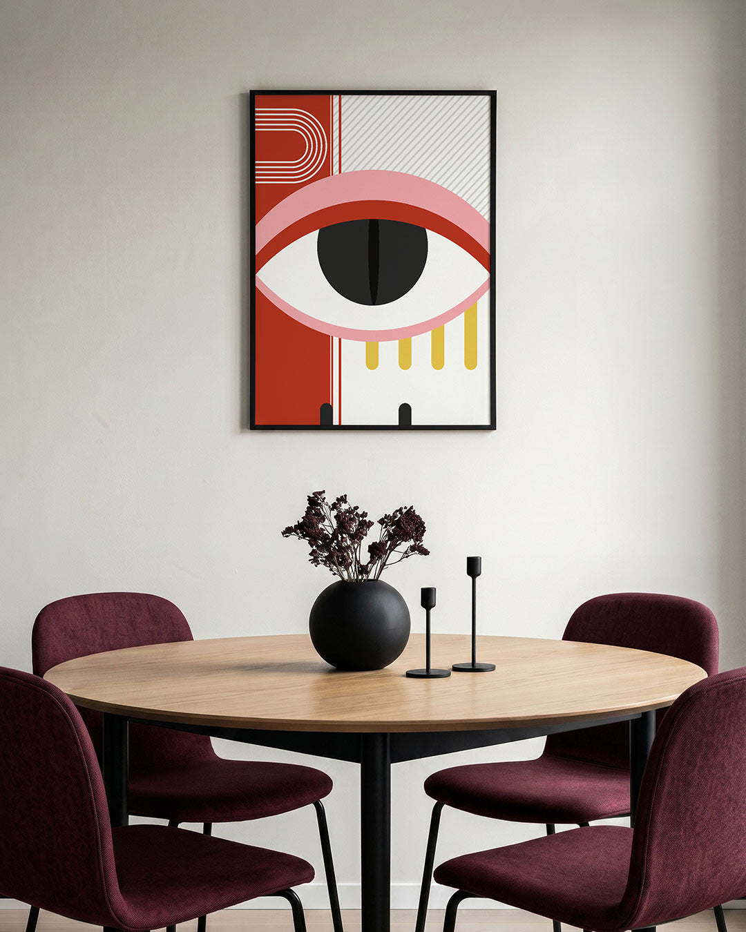Oog en lijnen Poster