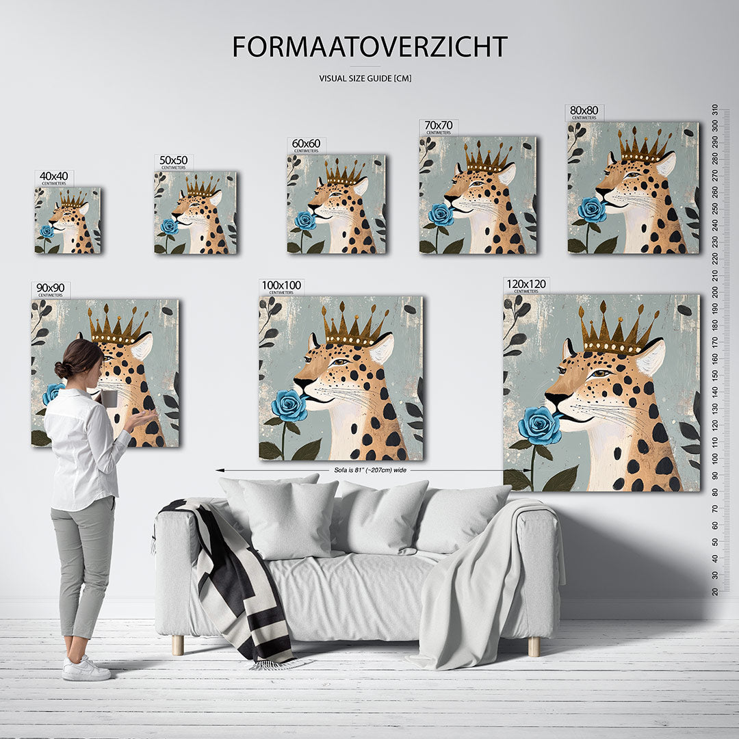 Majestueuze luipaard Kunstwerk