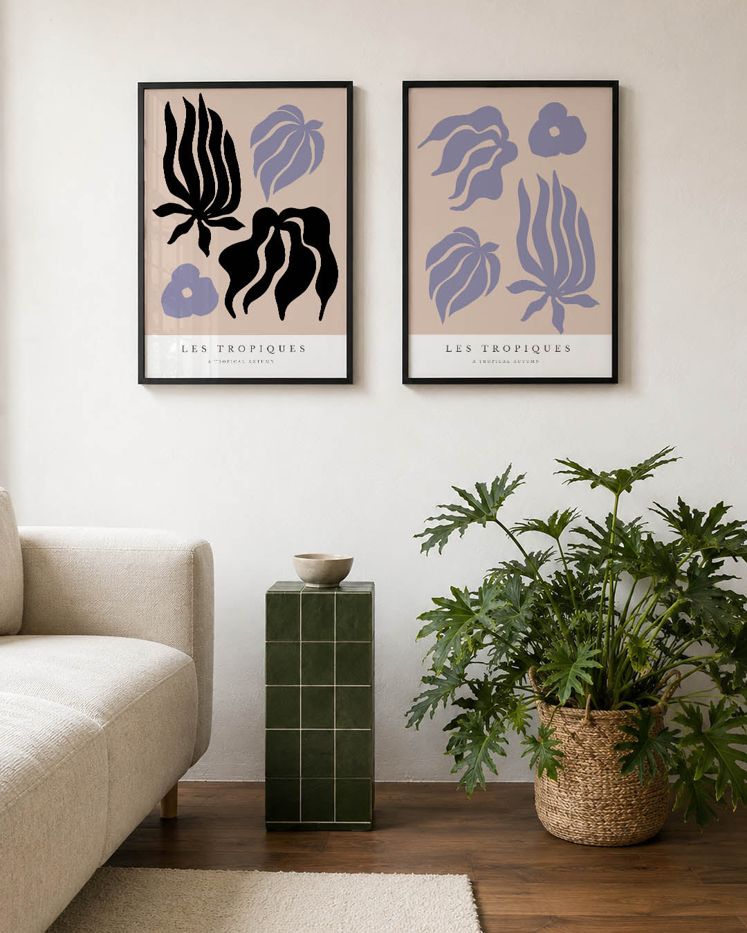 Organische vormen Posterset