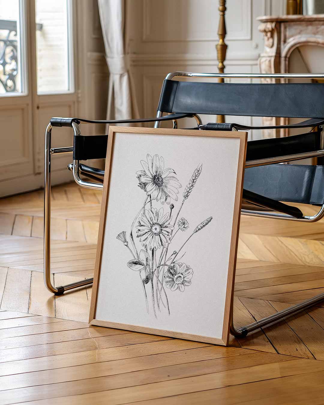 Bloemen Elegantie Poster-WallArtistic