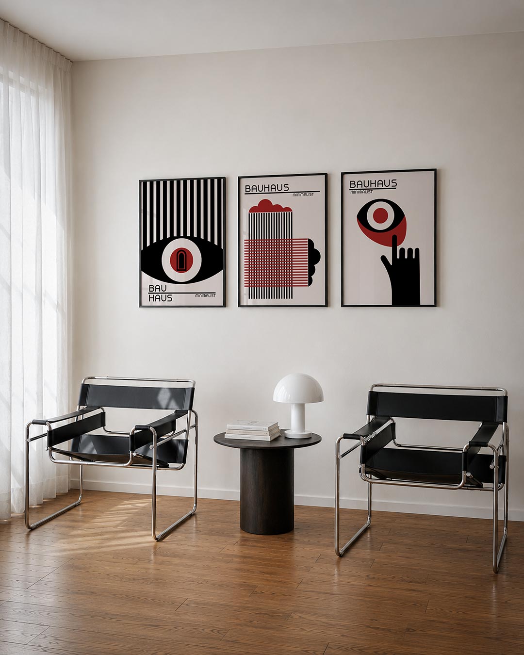 Lijnen en cirkel Posterset