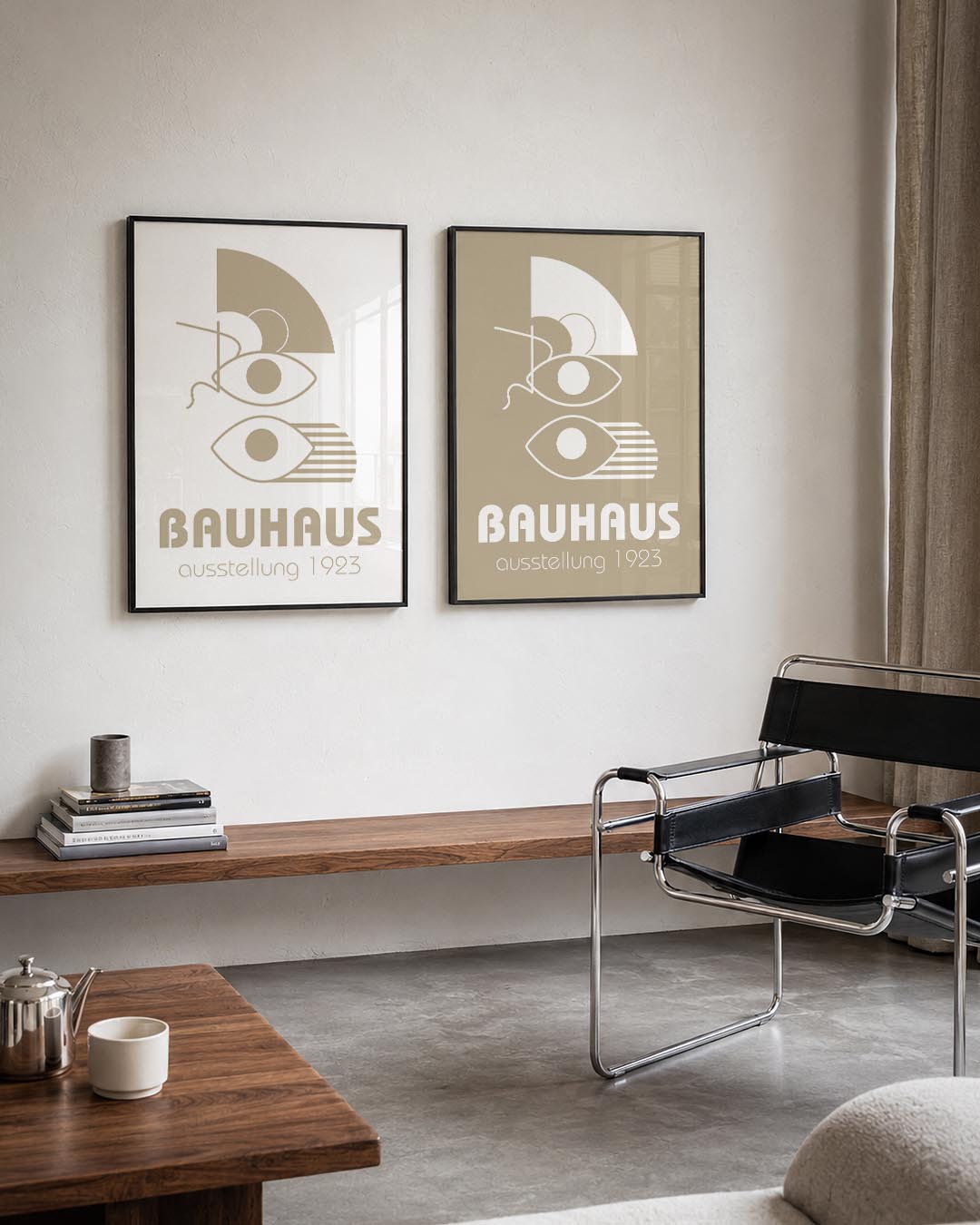 Oogvorm en lijnen Posterset