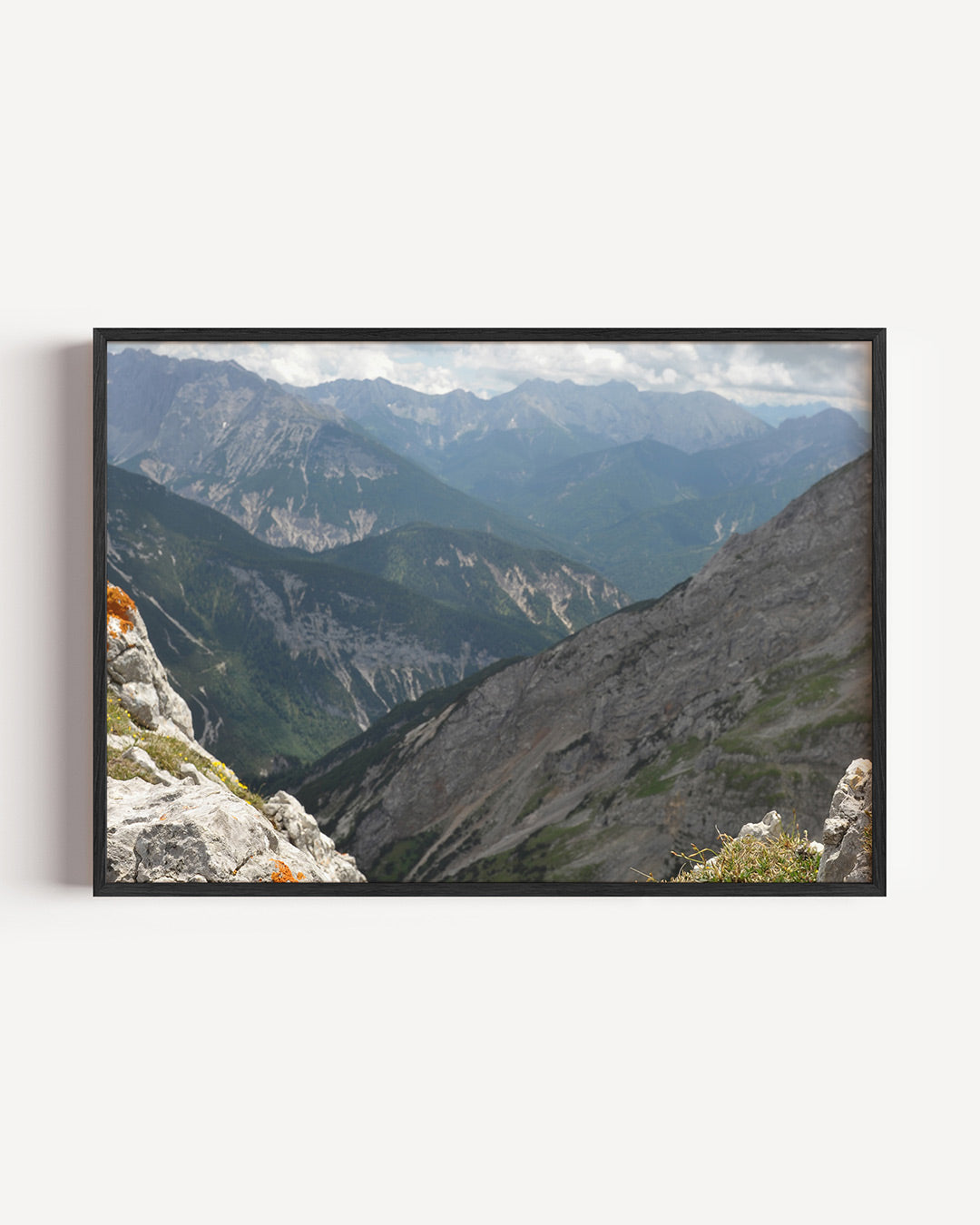 Berglandschap met rotsen Poster
