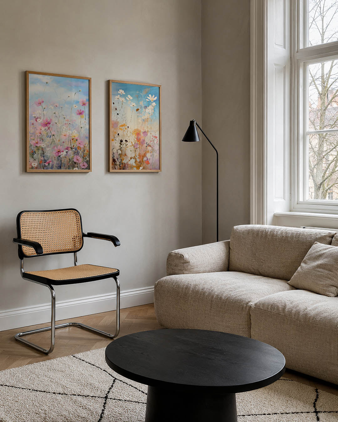 Bloemen en hemel Posterset
