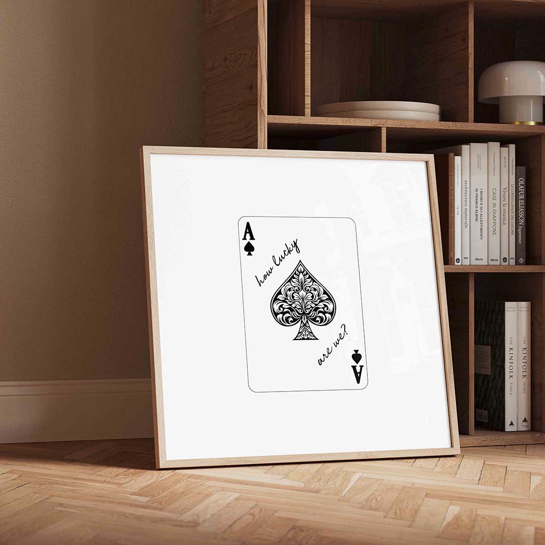 Schoppen aas Poster