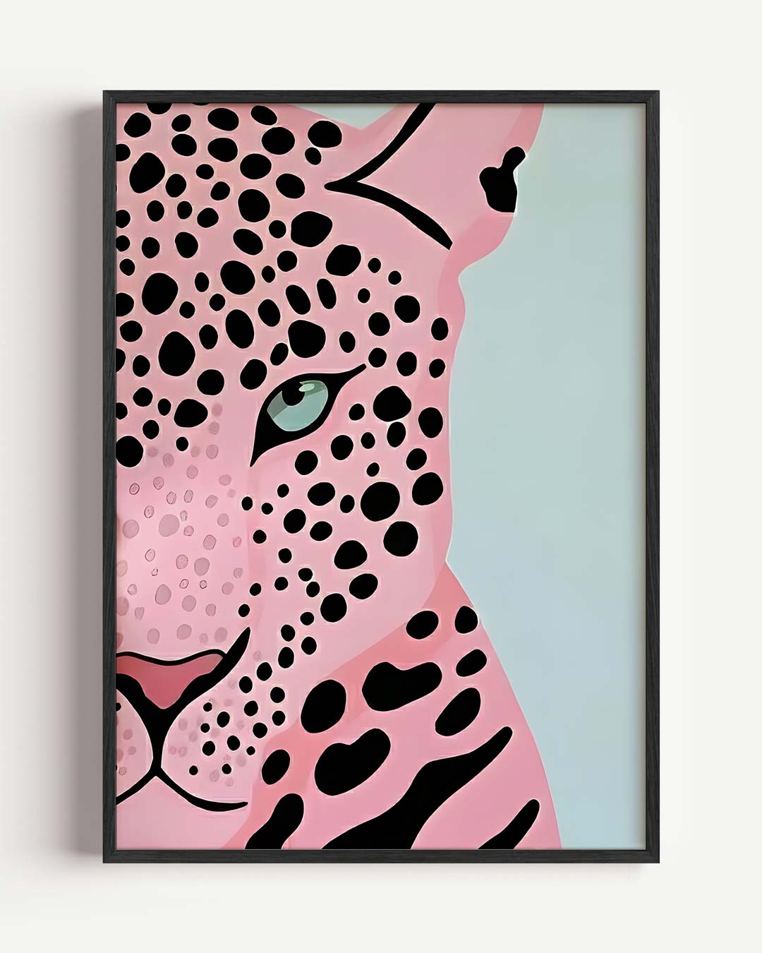 Stijlvolle Roze Luipaard Poster-WallArtistic