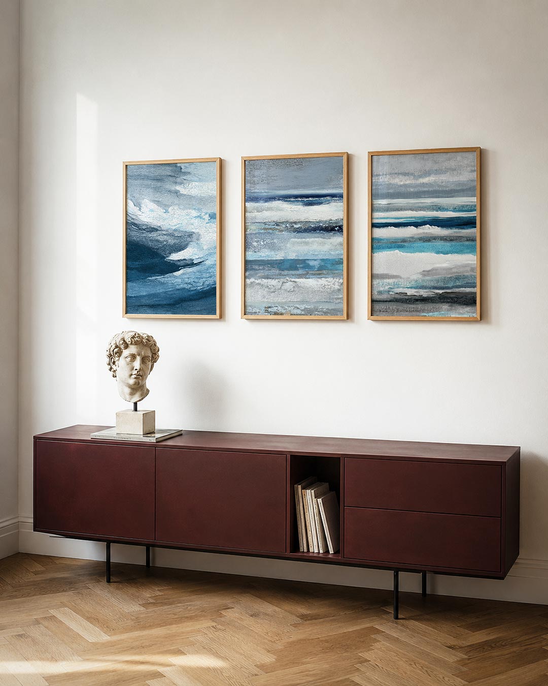 Golvend lijnenspel Posterset