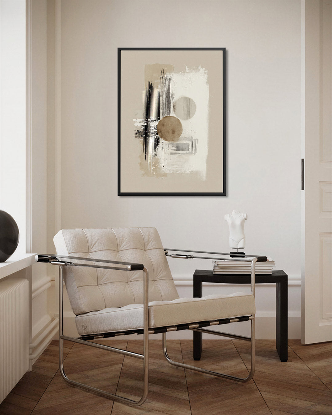 Geometrische vormen compositie Kunstwerk