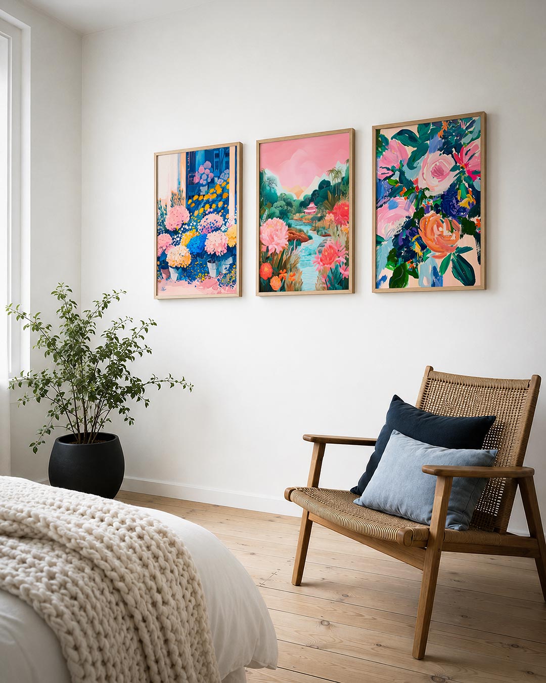 Bloemen en kleuren Posterset