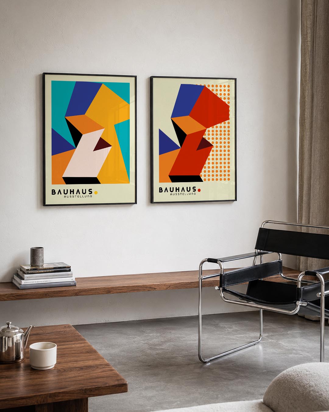 Vormen en kleurvlakken Posterset