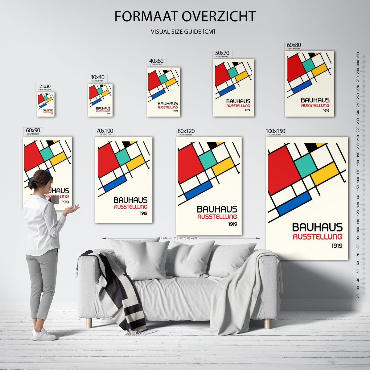 Vorm en kleurvlakken Poster