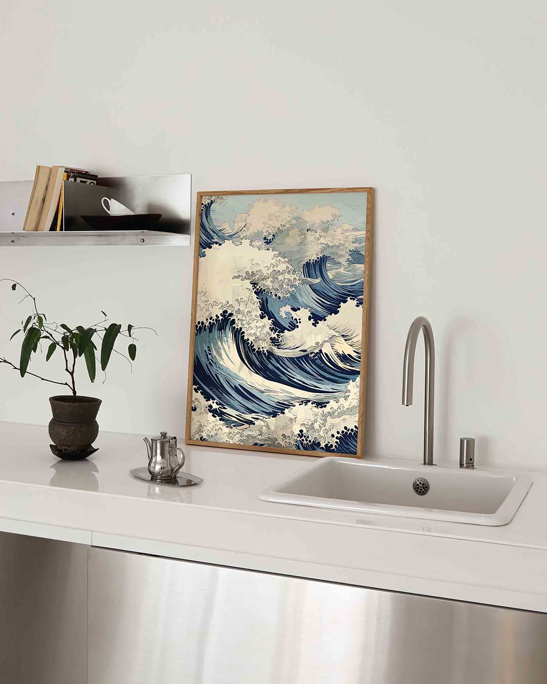 Golven en schuim Poster