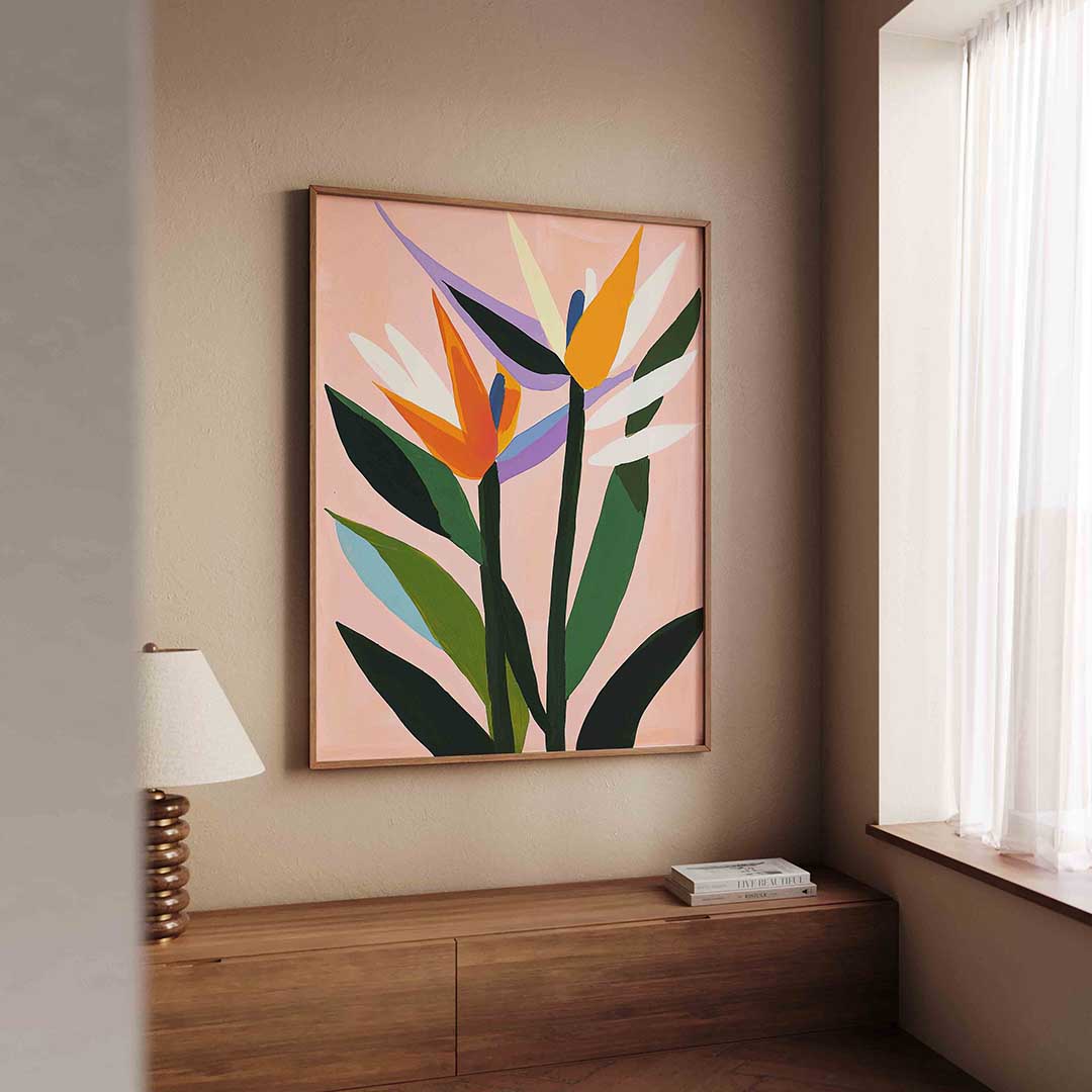 Bloemen en bladeren Poster