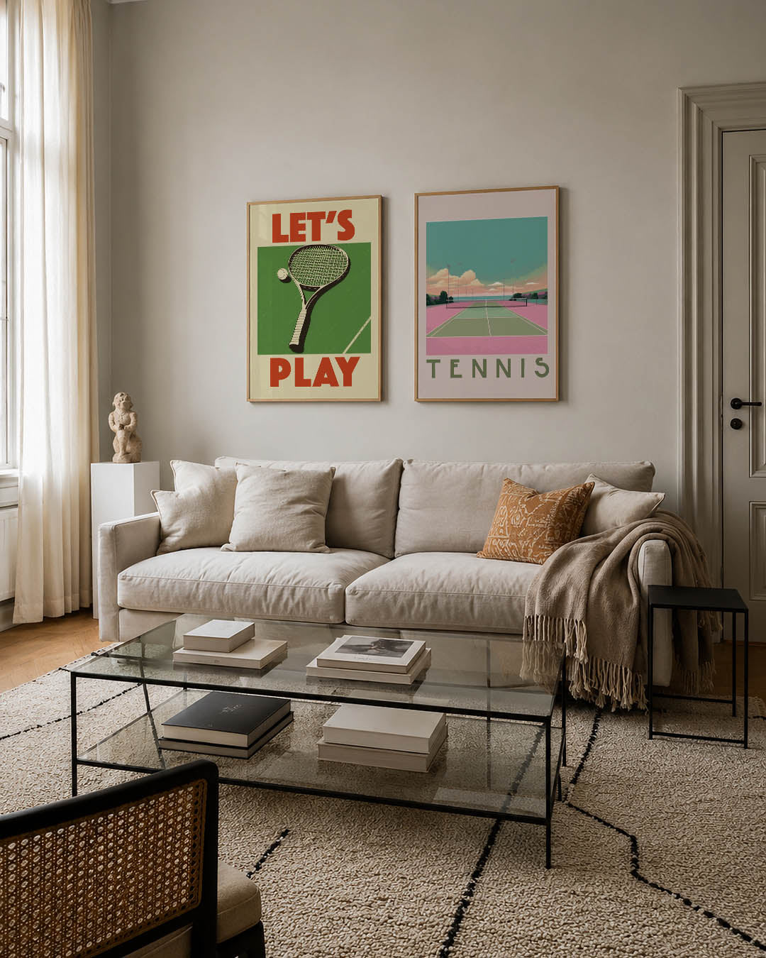 Sportieve kleurvlakken Posterset
