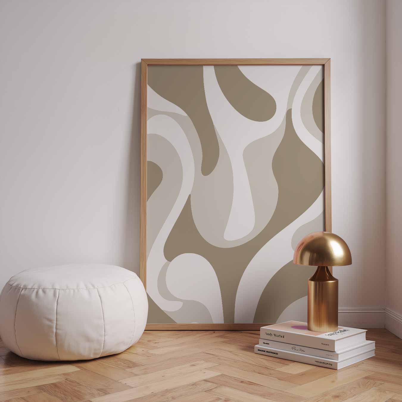 Stijlvolle Abstracte Beweging Poster-WallArtistic