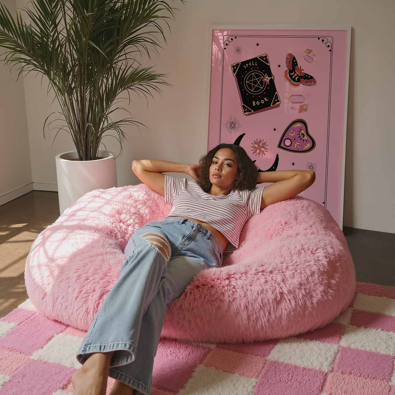 Magische Roze Sfeerposter-WallArtistic