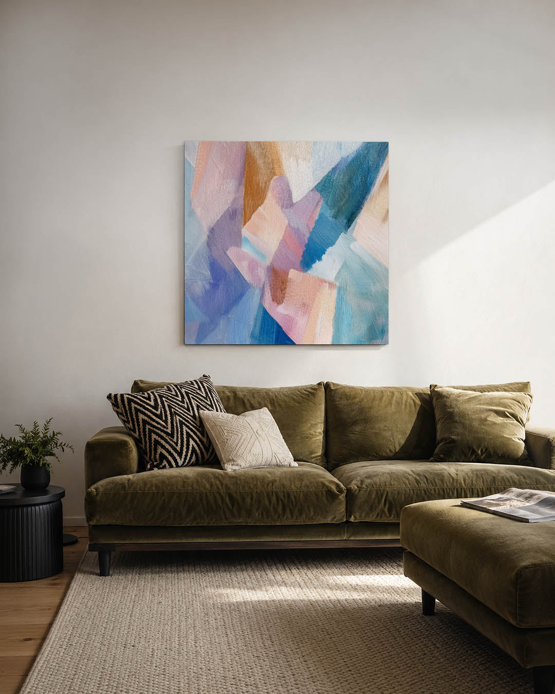 Kleurrijke vormen Kunstwerk