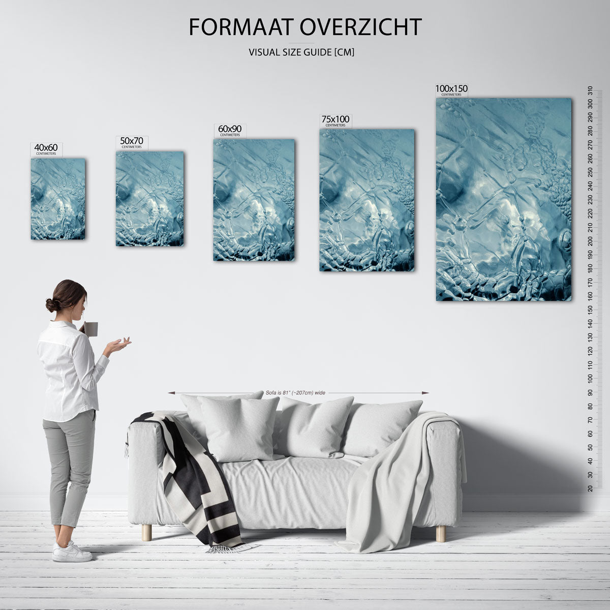 Glanzende structuren Kunstwerk