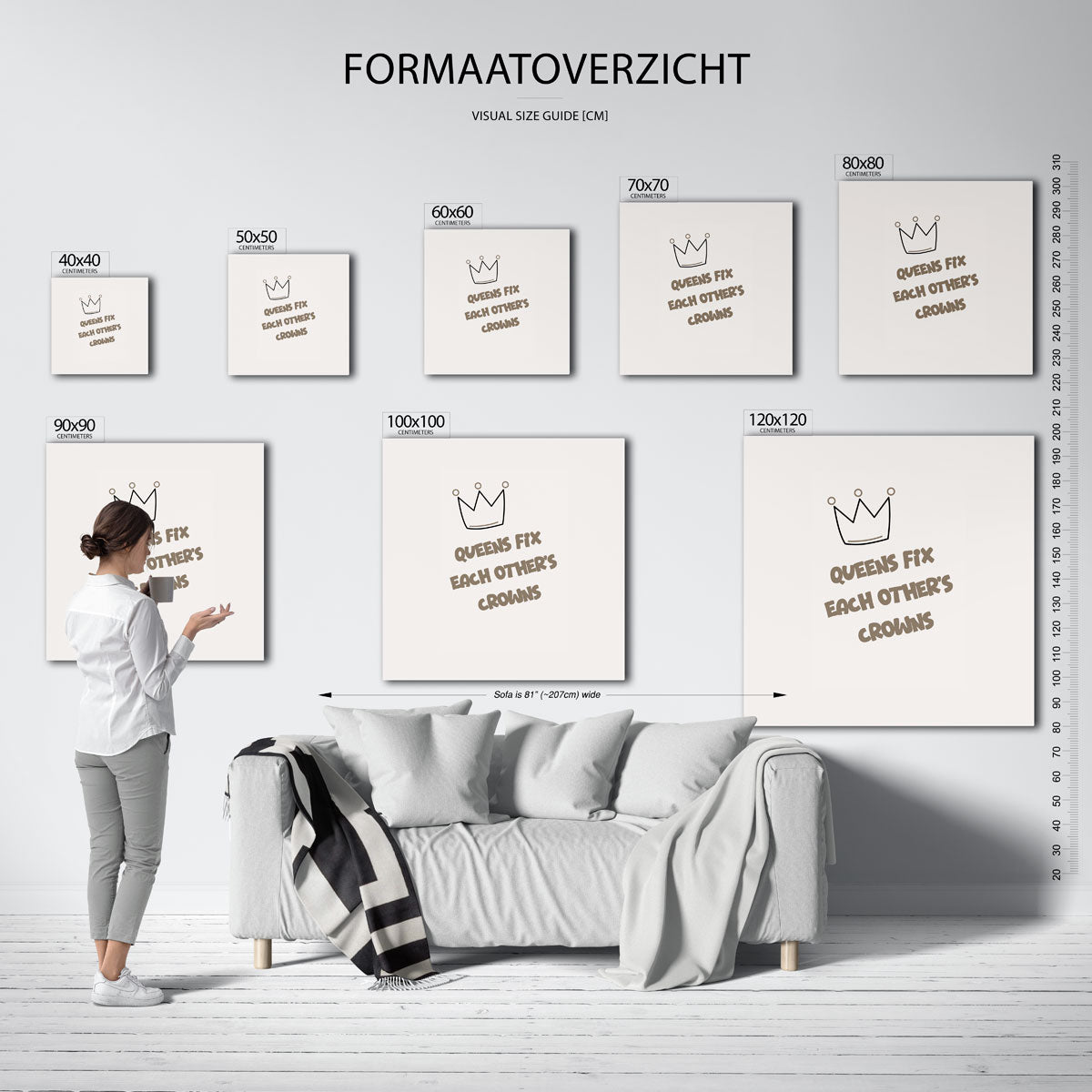 Kroon en tekst Poster