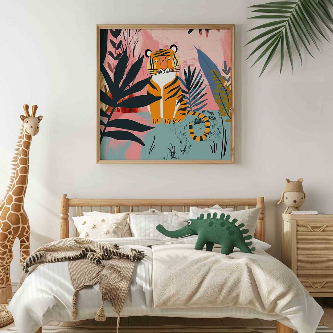 Tijger in jungle Poster